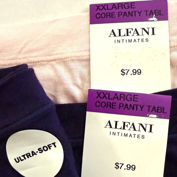 Alfani Intimates 2pc Lot Core Thong Panties - Pink & Blue - Size XXL XXLarge - Picture 3 of 6